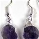 5 pair pack of silver plated amethyst point earrings. approx 18-20mm